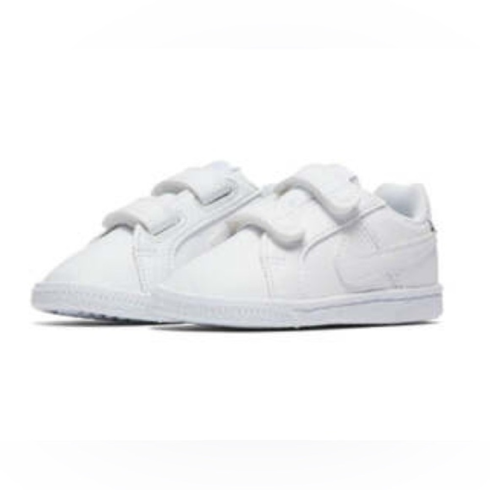 NIKE Huarache Kids Court Royale All White Sneakers Toddler Shoes